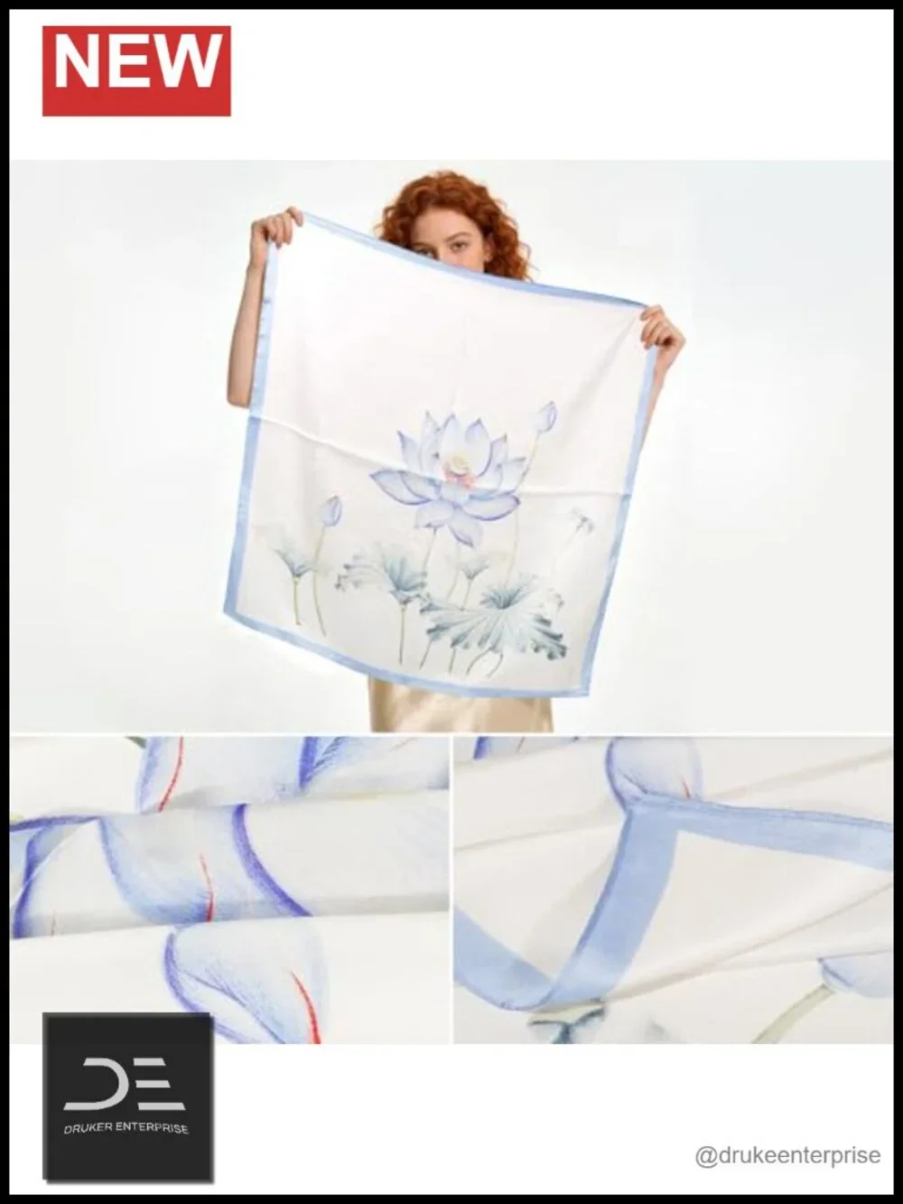 4-Pack Square Silk-Like Scarves for Women Lightweight Hair Neck Scarf 26